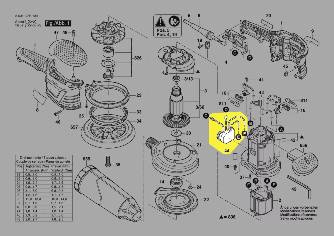 Variateur de vitesse réf. 1 607 233 439 BOSCH